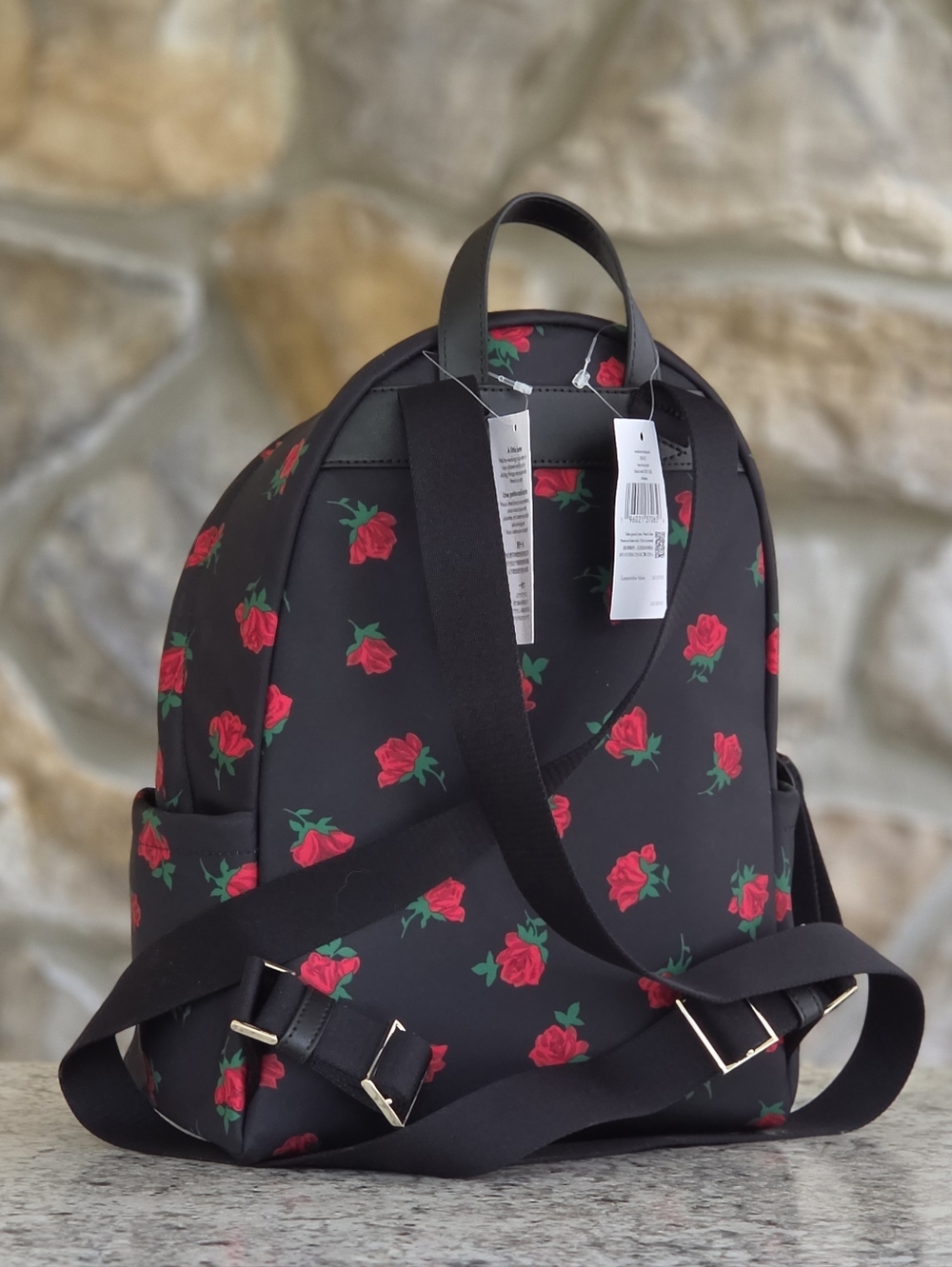 Kate Spade Chelsea Rose Toss Print Medium Backpack - Picture 3 of 8
